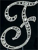 F cake topper letter