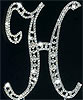 initial H wedding cake topper