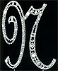 N cake topper