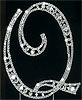 Q initial cake topper