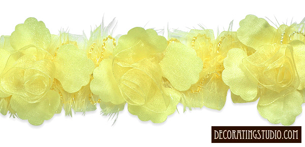 Flower Trim in Yellow