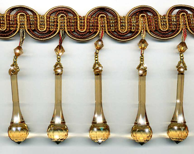 Amber Venetian Beaded Trim