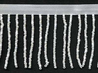 White Tie Beaded Fringe