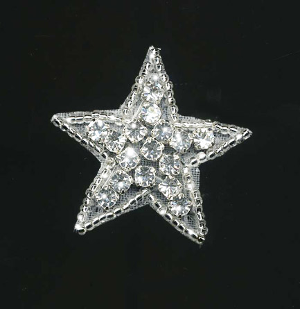 large rhinestone star applique