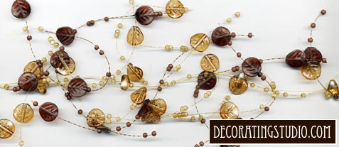 beaded garland decor