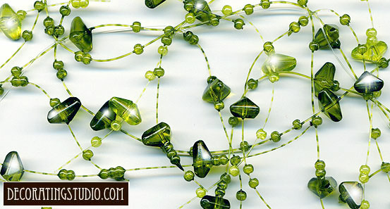 table decor beaded garland spray