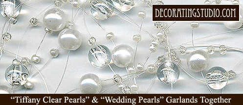 tiffany pearl and wedding pearls garland used together