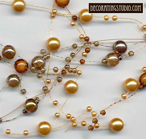 topaz pearl beaded garland