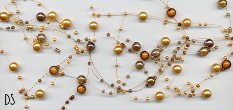 table decor beaded garland spray