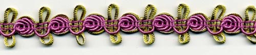 dark pink roses braid