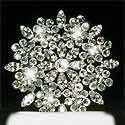 rhinestone starburst wedding cake topper
