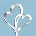 mirrored double hearts