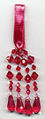 deep pink beaded tassel