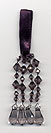 smoky plum beaded tassel