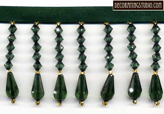 emerald green decor trim