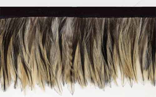 Feathered Beige feather trim