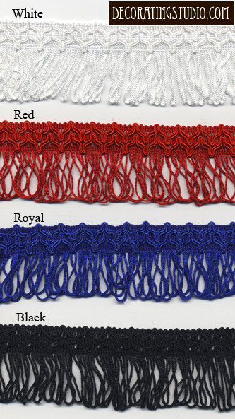 looped chainette fringe trimming