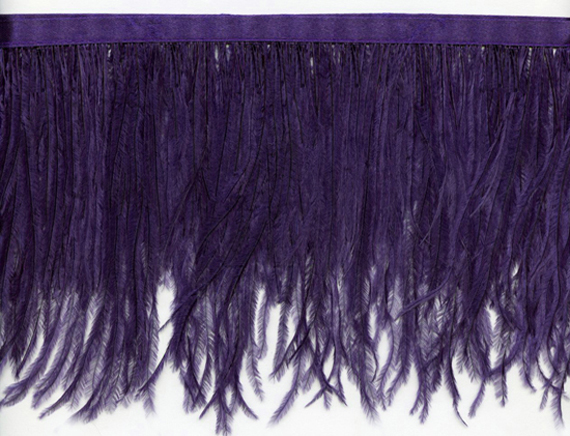 1 Yard Lavender Ostrich Fringe Trim