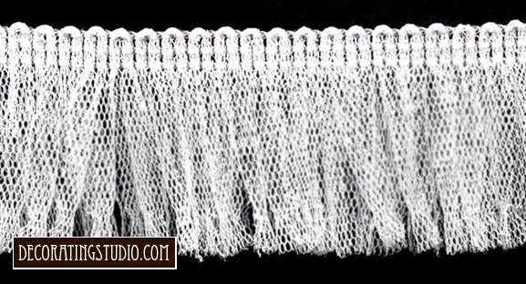 white tulle trim