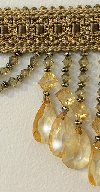detail of home decor trim