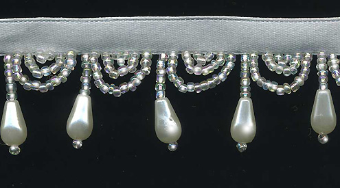 pearls & swag beaded trim
