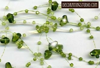 Verde Green Beaded Garland