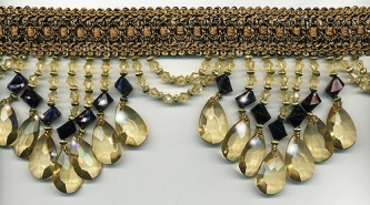 Venice "Piazza" Beaded Fringe - sample