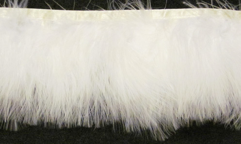 "White Cloud" Marabou Feather Trim - sample