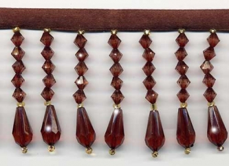 Brown Decor Beaded Fringe - Yard(s)