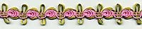 Satin Rose & Leaves Braid "Light Pink" Bolt Satin Rose & Leaves Braid "Light Pink" Bolt