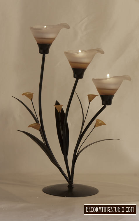 Art Nouveau Calla Lilly Tealight Candleholder