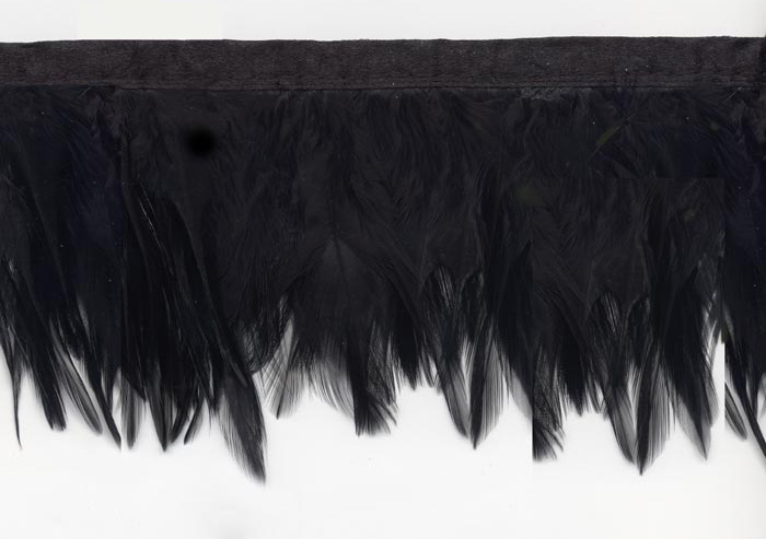 "Black Raven" Feather Trim - Yard(s)
