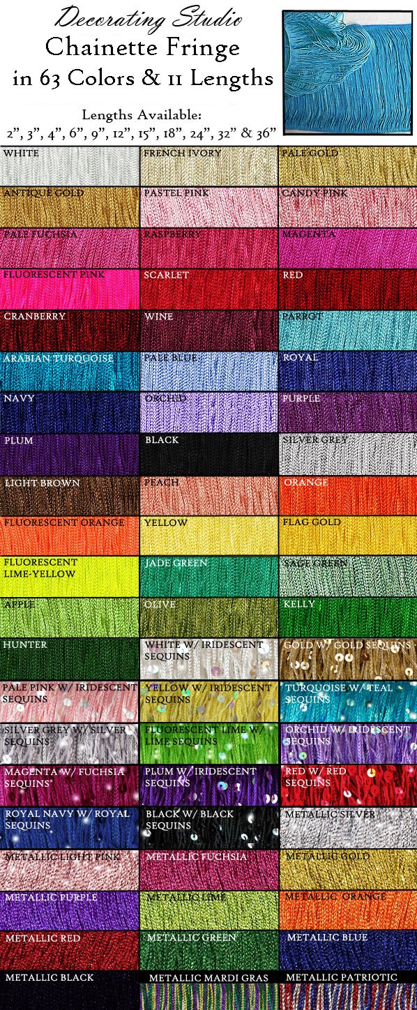Chainette Fringe - SAMPLE CUTTING