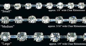 Crystal Clear Rhinestone Trim