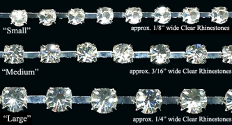 Crystal Clear Rhinestone Trim