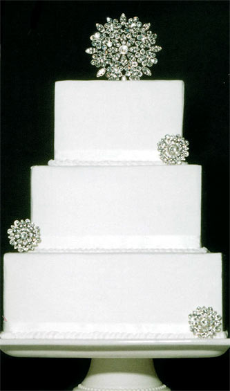 Crystal Starburst Medallion Set Cake Topper Jewelry