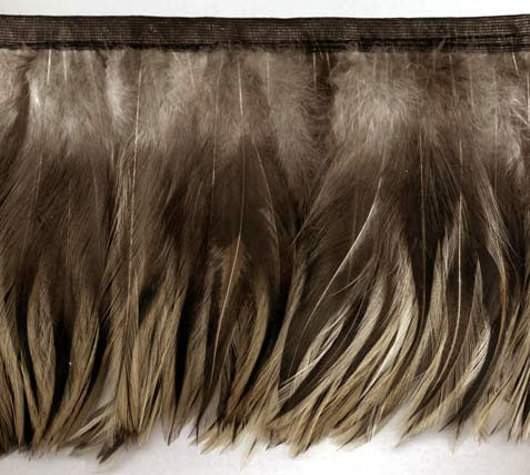 "French Beige Grande" Badger Feather Trim - Yard(s)