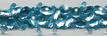 "Turquoise Blue" Berkshire Embellished Jeweled Trim